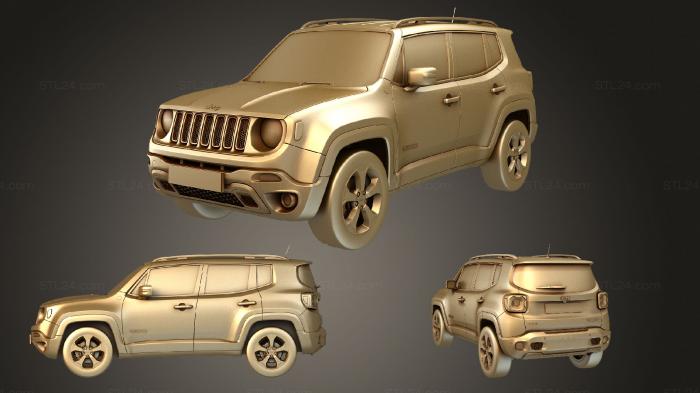 Автомобили и транспорт (Jeep Renegade 2019, CARS_2084) 3D модель для ЧПУ станка